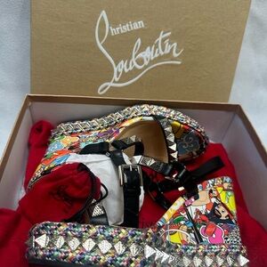 Christian Louboutin Pyraclou 110 calf/pat Super Loubi M039